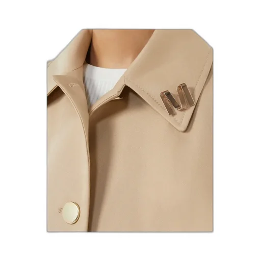 Metallic M Brooch