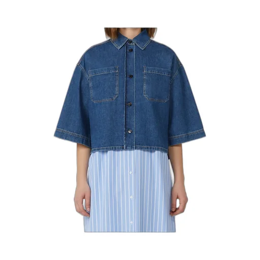 Weekend Max Mara Enza Denim Cropped Shirt