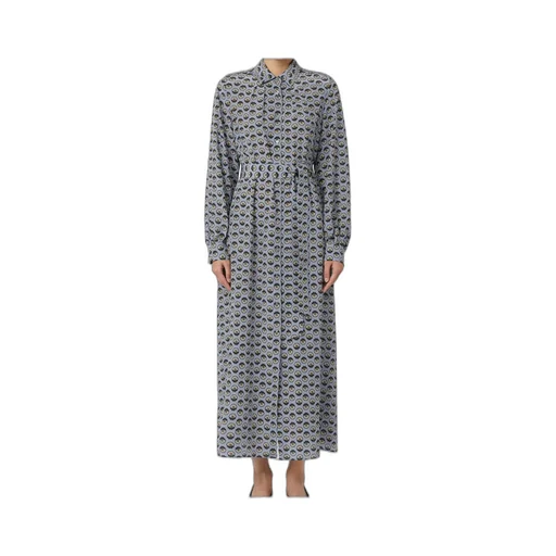 Printed Silk Shirt Dress