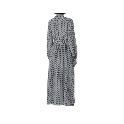 Printed Silk Shirt Dress
