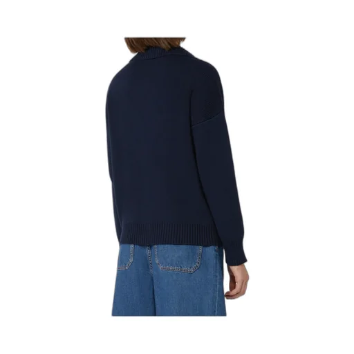 Weekend Max Mara V-Neck Ribbed Polo Jumper