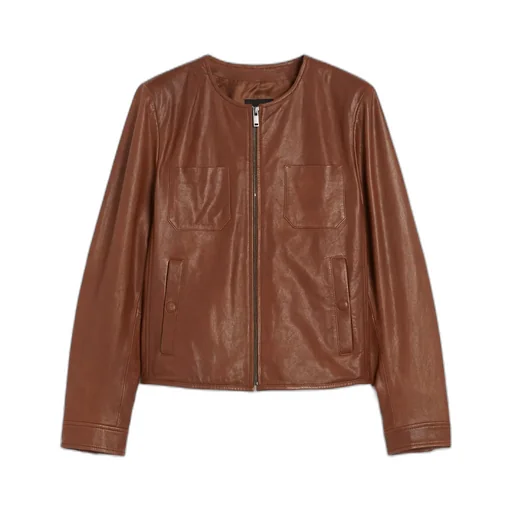 Short Nappa Leather Jacket