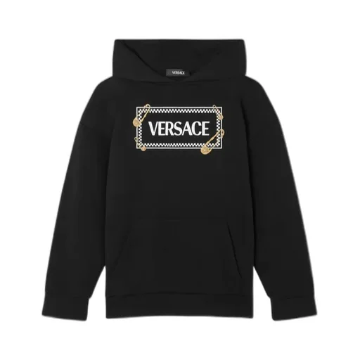 Versace Kids Safety Pin Logo Hoodie