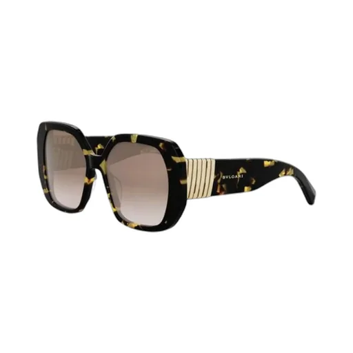 Bulgari Geometric Frame Sunglasses