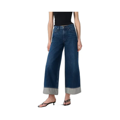 Denim Trousers With Belt Loops