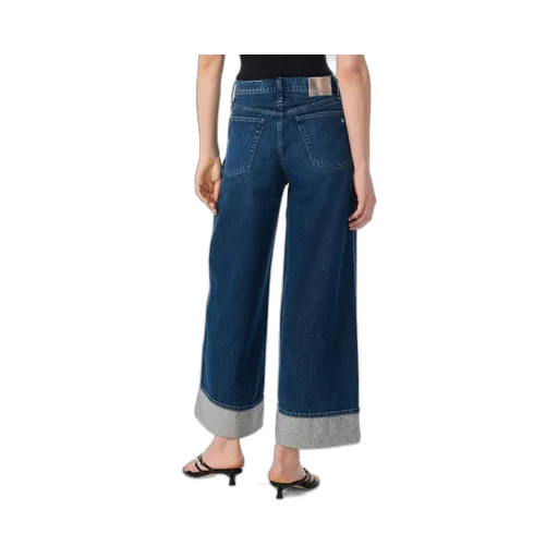 Denim Trousers With Belt Loops