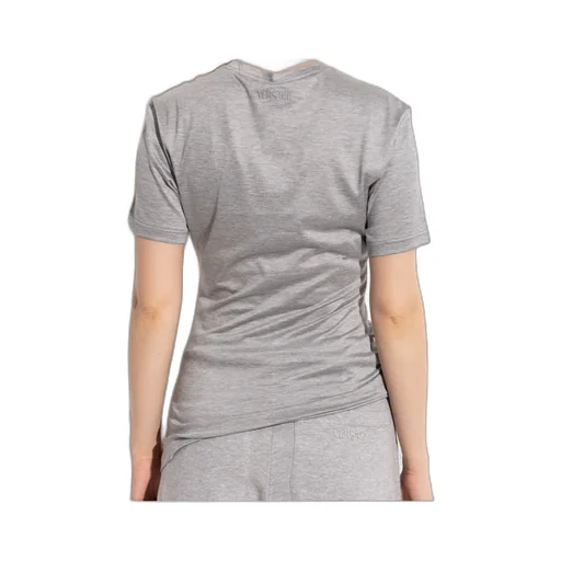 Versace Safety Pin Detailed Short-Sleeved Top