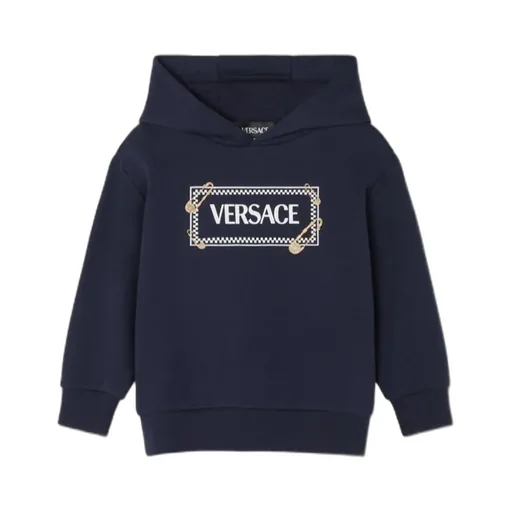 Versace Kids Safety Pin Logo Hoodie