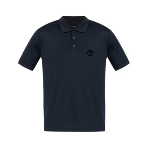 Giorgio Armani Button Detailed Short-Sleeved Polo Shirt