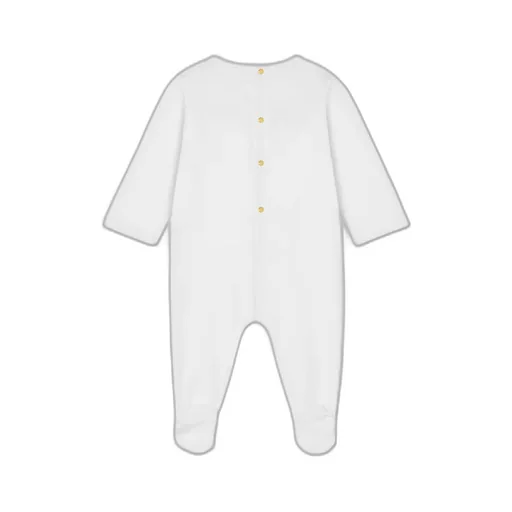 Versace Kids Safety Pin Logo Baby Sleepsuit