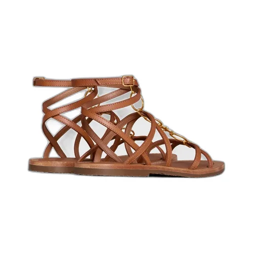 Celine Lympia Strappy Jewel Sandal In Calfskin