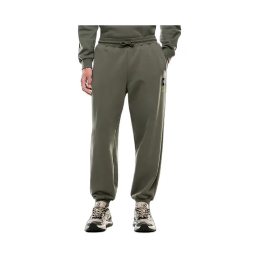 Ea7 Emporio Armani Logo Patch Drawstring Sweatpants