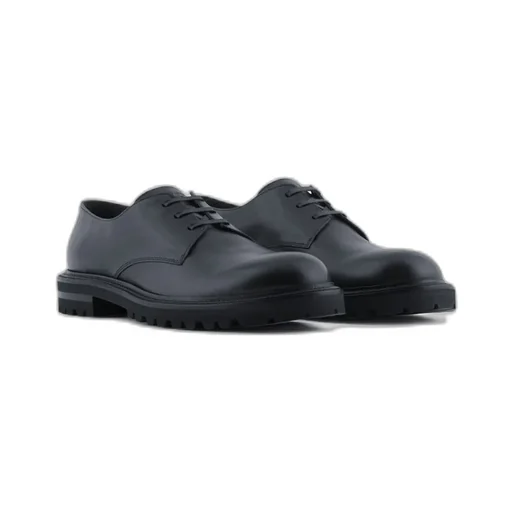 Giorgio Armani Logo Embossed Lace-Up Shoes