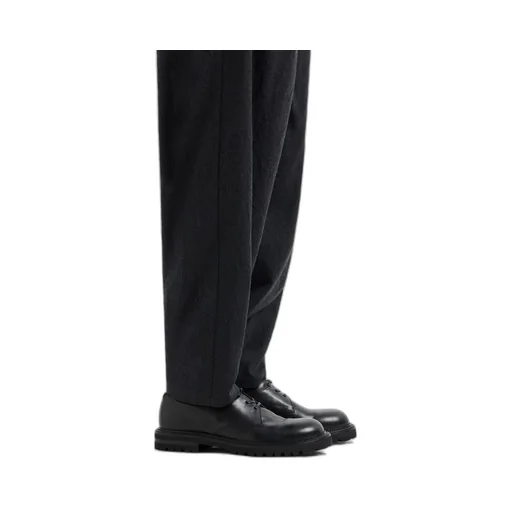 Giorgio Armani Logo Embossed Lace-Up Shoes
