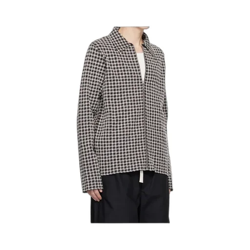 Wool Blend Zip-Up Shirt