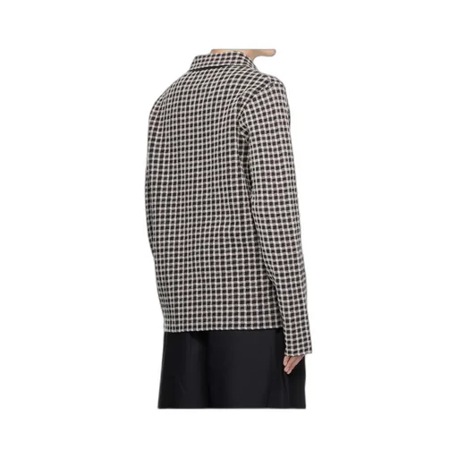 Wool Blend Zip-Up Shirt