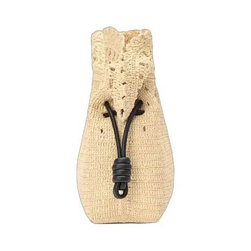 Medium Flamenco Clutch In Raffia