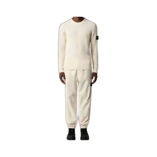 Stone Island Logo Patch Elasticated Hem Trousers