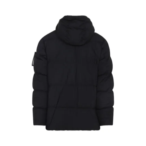 Stone Island Logo Patch Zip-Up Hooded Jacket