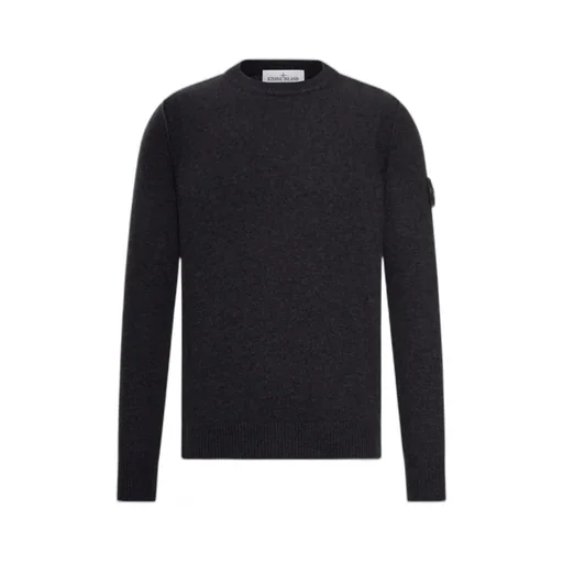 Stone Island Logo Patch Crewneck Jumper