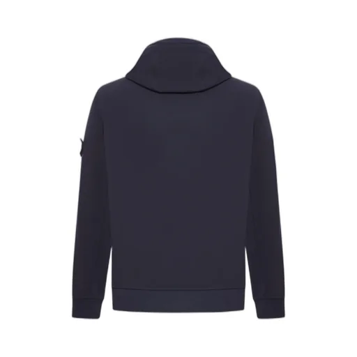 Stone Island Logo Patch Zip-Up Hooded Jacket
