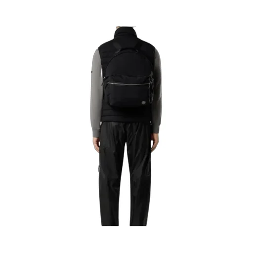 Stone Island Logo Patch Zipped Backpack