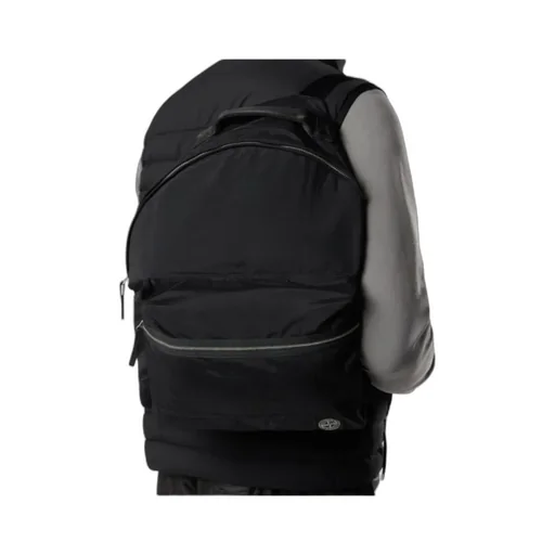 Stone Island Logo Patch Zipped Backpack