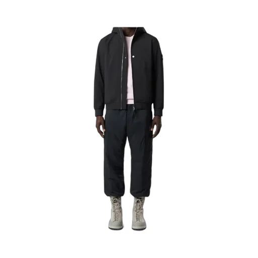 Stone Island Logo Patch Zip-Up Hooded Jacket