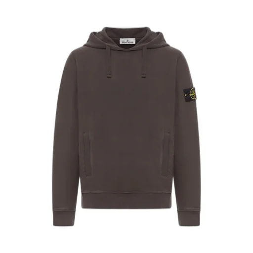 Stone Island Logo Patch Drawstring Hoodie