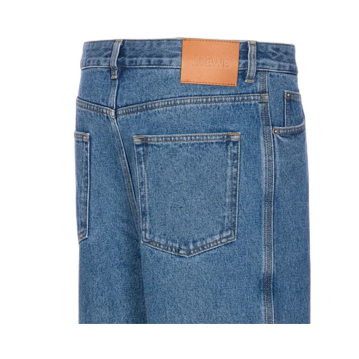 Loewe Anagram-Embroidered Straight-Leg Jeans