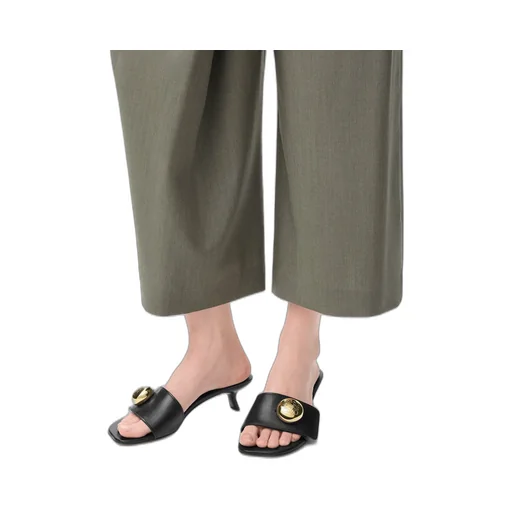Pebble Slide In Soft Calfskin