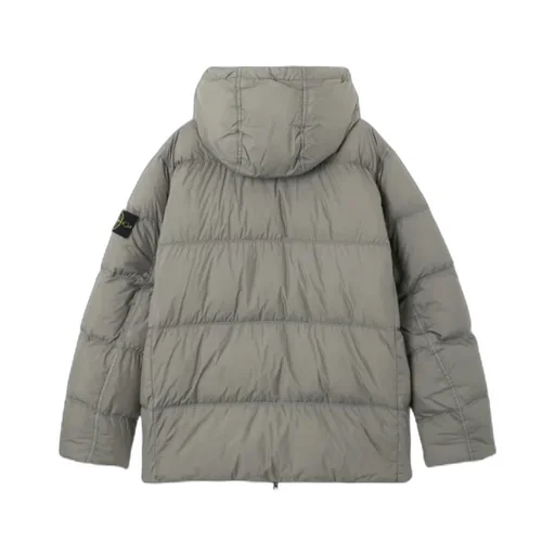 Stone Island Logo Patch Zip-Up Hooded Jacket