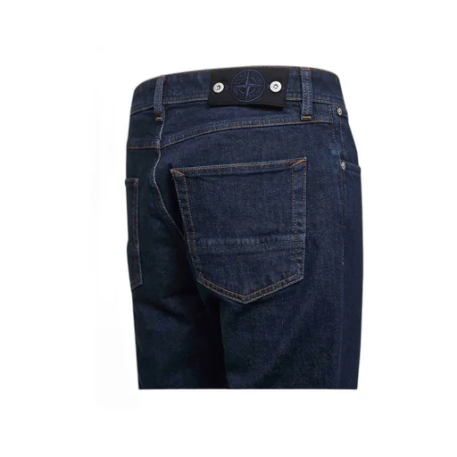 Stone Island Logo Patch Slim-Fit Jeans