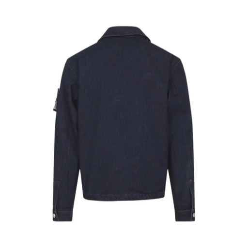 Stone Island Logo Patch Denim Jacket