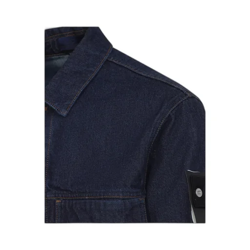 Stone Island Logo Patch Denim Jacket