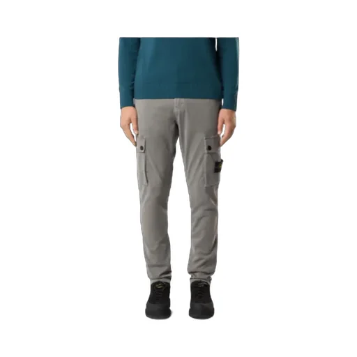 Stone Island Logo Patch Slim-Fit Cargo Pants