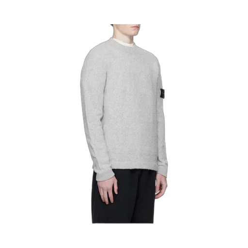 Stone Island Logo Patch Knitted Jumper
