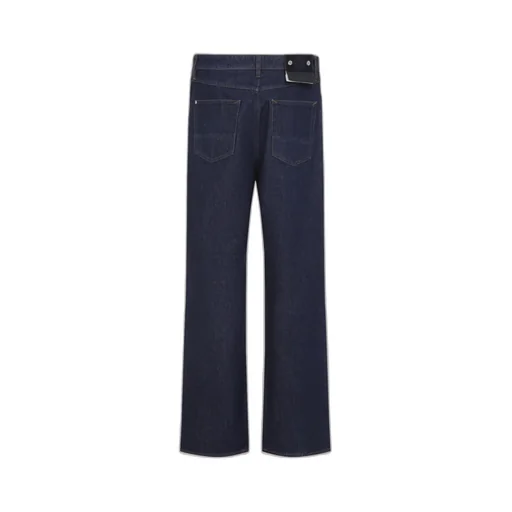Stone Island Logo Patch Straight-Leg Jeans