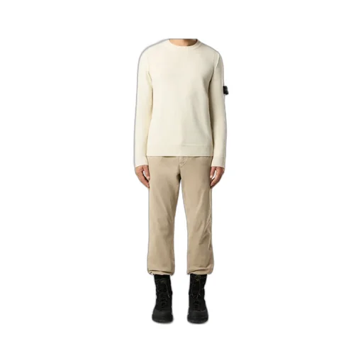 Stone Island Logo Patch Crewneck Jumper