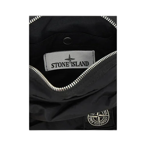 Stone Island Logo Patch Zipped Messenger Bag