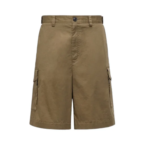 Cotton Gabardine Cargo Shorts