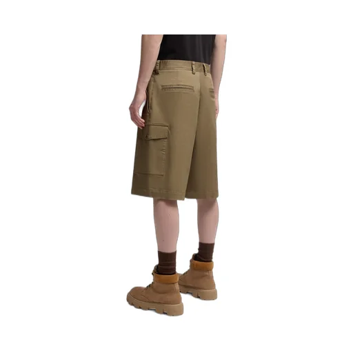 Cotton Gabardine Cargo Shorts