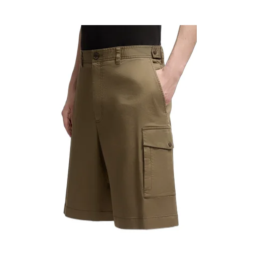 Cotton Gabardine Cargo Shorts