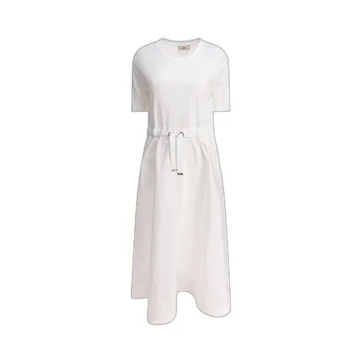 Herno Drawstring Waist Midi Dress