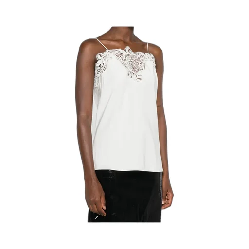 Ferragamo Lace Detailed Sleeveless Top