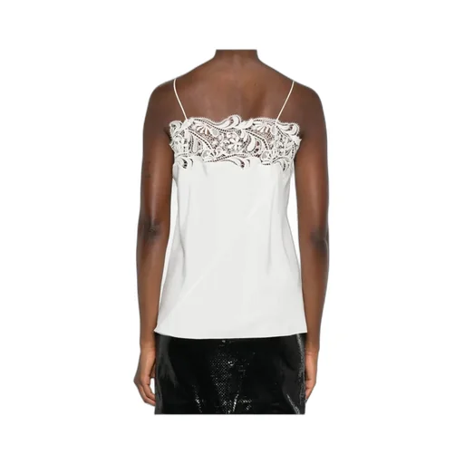 Ferragamo Lace Detailed Sleeveless Top