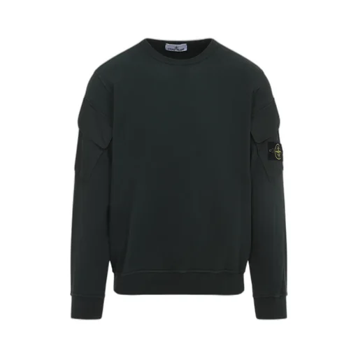Stone Island Logo Patch Crewneck Sweatshirt