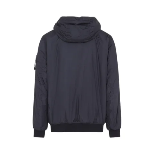 Stone Island Logo Patch Zip-Up Hooded Jacket