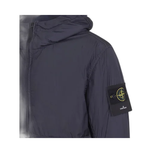Stone Island Logo Patch Zip-Up Hooded Jacket