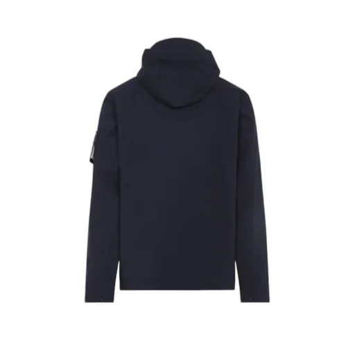 Stone Island Logo Patch Zip-Up Hooded Jacket